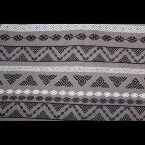 Brown, white, black mini skirt